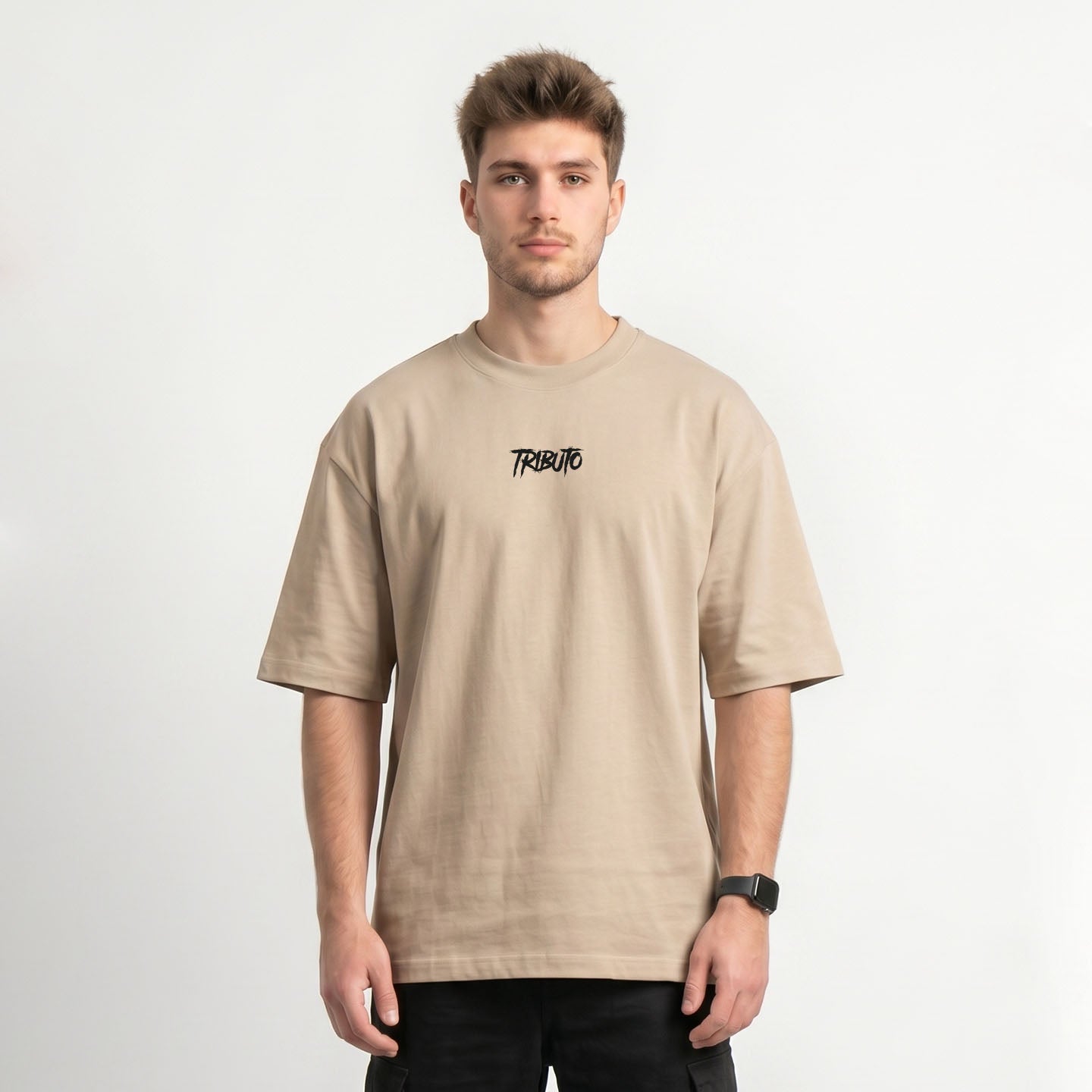 CAMISETA HOMBRE KEEP GOING  TAUPE