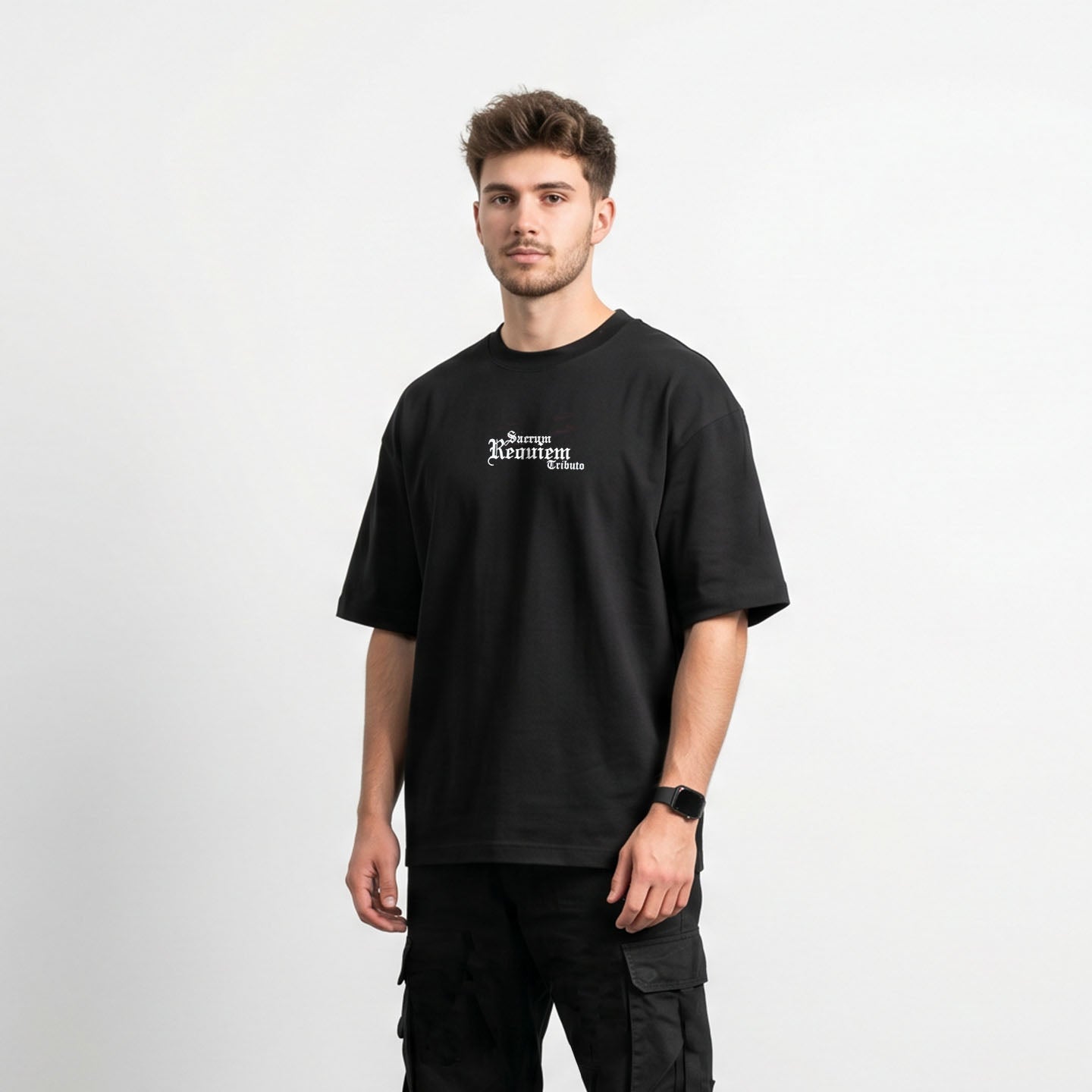 CAMISETA HOMBRE SACRUM REQUIEM NEGRO