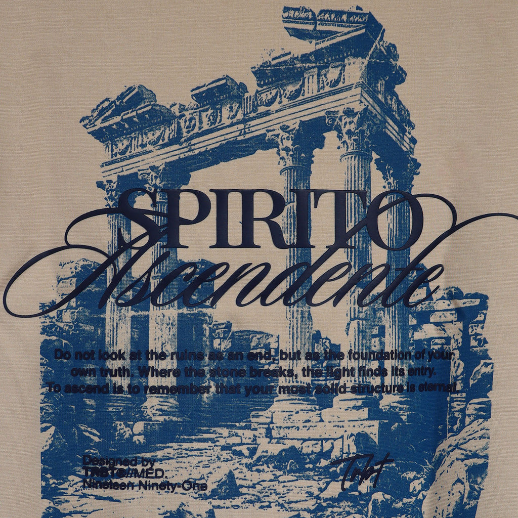 CAMISETA HOMBRE SPIRITO ASCENDETE CREMA