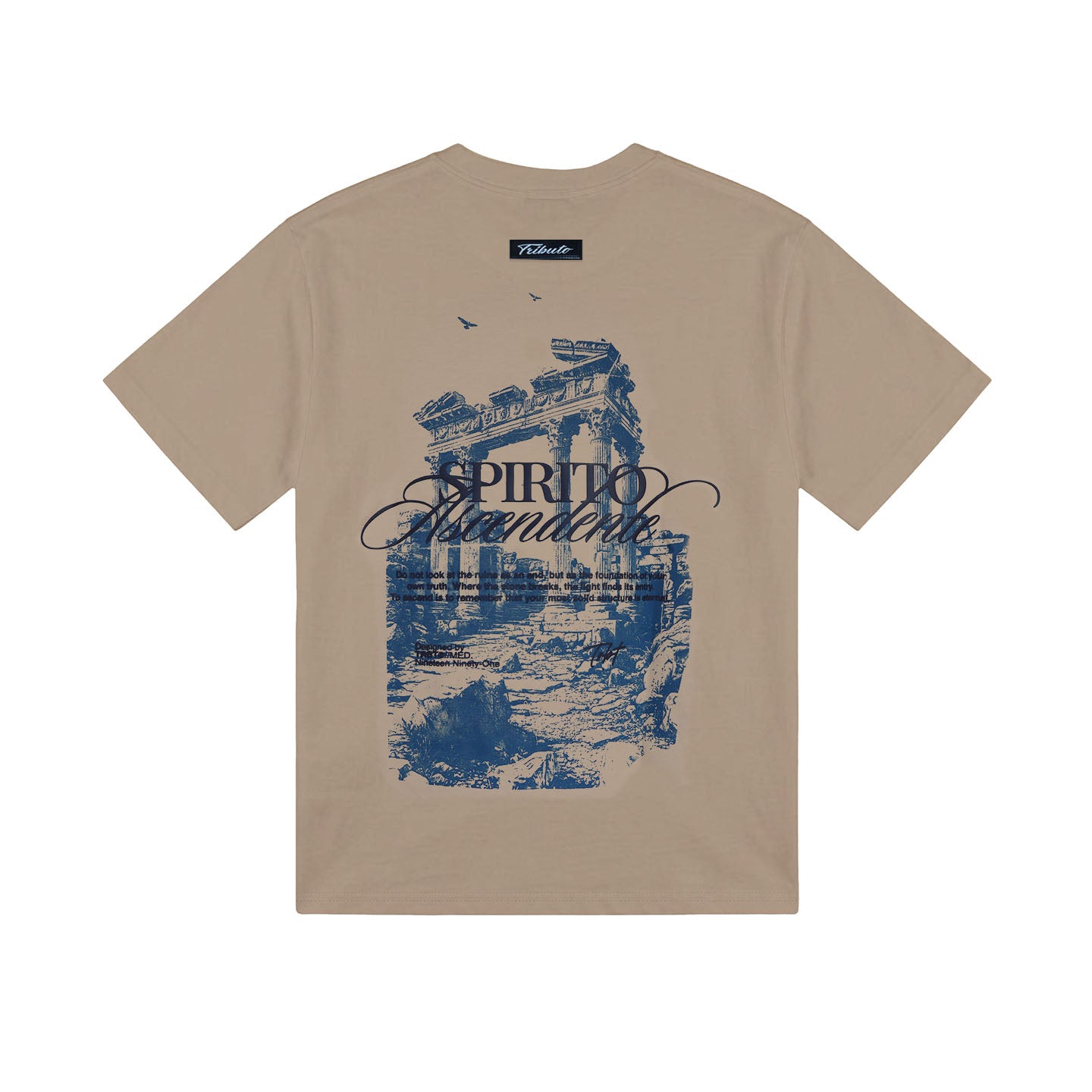 CAMISETA HOMBRE SPIRITO ASCENDETE CREMA